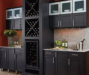 Cabinets in a kitchen